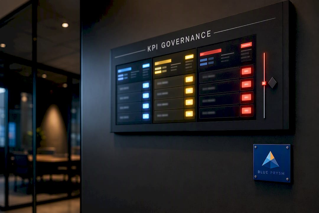 KPI threshold display prepared for decision review
