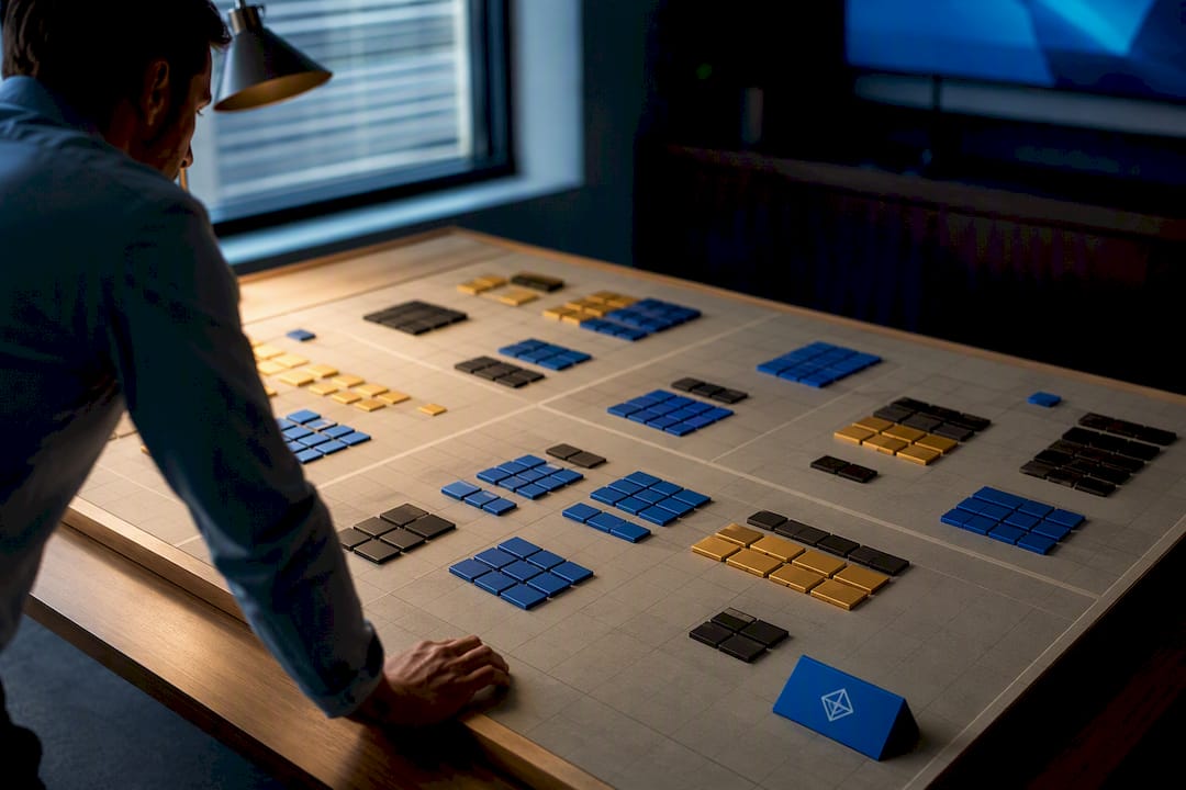 Resource allocation planning board with capacity tiles