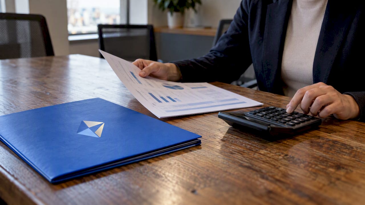 Financial scorecard comparing ROIC and WACC